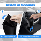 Car Trash Can, Odor-Proof Car Garbage Bin Automotive Center Console Organizer