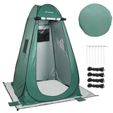 FIRINER Pop Up Camping Shower Tent, Portable Dressing Changing Tent Outdoor with Carry Bag for Beach & Hiking, 75” x 48”x 48”