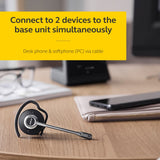 Wireless Headset, Convertible – Telephone Headset with Industry-Leading Wireless Performance, Advanced Noise - Black Jabra