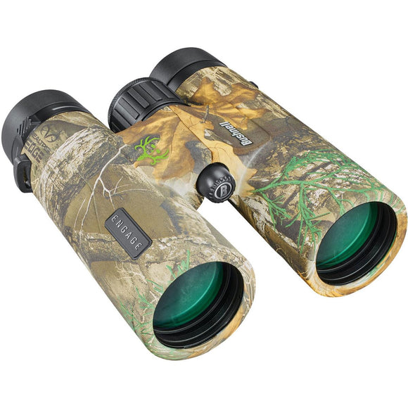 Bushnell Engage X 10x42mm Binoculars, IPX7 Waterproof and Lightweight Binoculars for Hunting, Travel, and Camping in Realtree Bone Collector Camo Bushnell
