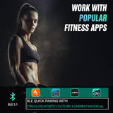 CYCPLUS Heart Rate Monitor Armband,Bluetooth 5.1 ANT+ HR Monitor with HR Zone LED Indicator, IP67 Waterproof, Use for Running Cycling Gym and Other Sports (2025 Upgraded Model)