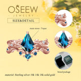 Topaz Wedding ring set (Topaz) Kite
