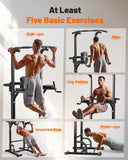 Sportsroyals Power Tower Dip Station Pull Up Bar for Home Gym Strength Training Workout Equipment Newer Version 450LBS. Sportsroyals