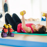 Weight Rack for Dumbbells 3 Tier, Plastic Dumbell Rack, Compact Weight Holders for Free Weights, Space Saver, Small Weight Storage Racks for Home Gym Organization, Max Load 22 lb (Without Dumbbells) WAONIQ