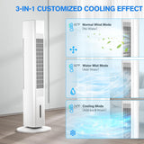 Portable Air Conditioners, 35’’ Cooling Tower Fan w/Remote, 7H Smart Timer & 70° Swing, 1.2L Water Tank FLOWBREEZE