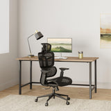 Office Computer Desk Chair, Ergonomic Desk Chair Mesh Computer Chair with Wheels LVVEZin