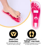 60Pairs(120Feets) Disposable Stick Spray Tanning Feet Pads Perfect for preventing spray tan solution,Deluxe & Hygienic Spray Tan Feet Pads-Ideal for Salons and Spas or Home,Easy to Apply