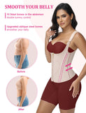 SHAPSHE Waist Trainer for Women, Tummy Control Sports Girdle, Workout Body Shaper with Adjustable Shoulder Strap