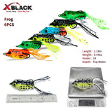 XBLACK Fishing Lures Set, Including Minnow Popper Jointed VIB Shrimp Frogs, Whopper Fishing Lure for Bass Catfish Pike, Baits for Freshwater Saltwater, Fishing Gifts for Men Women(48pcs) XBLACK