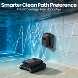 BOTLUXE Robotic Pool Vacuum PC10, Cordless Pool Cleaner Robot for Inground & Above Ground Pools, Smart Navigation, 5000GPH Suction Power for Cleaning Floor, Wall & Waterline, Self-Parking, Black