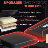 Standard Weight Bench Set with Leg Extension and Leg Curl, Adjustable Bench Press Set with Squat Rack, Foldable Flat Incline Decline Workout Bench for Home Gym Full Body(US Stock) MAIDOMA