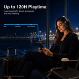 Wireless Noise Cancelling Headphones, 120H Playtime, Over Ear Headphones