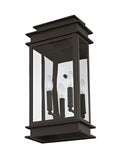 Livex Lighting 2018-07 Princeton Outdoor Wall Lantern, Bronze
