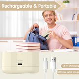 deli Electric Pencil Sharpener, Fully Automatic Pencil Sharpener, Beige