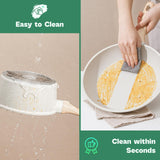 13 Pcs Pots and Pans Set, Nonstick Cookware Sets White Granite Induction Cookware, Non-toxic Healthy Non stick Kitchen Cooking Set