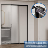 TALNAROV Glass Door with Bottom Seal Strip, 36 Inch Clear PVC Seal Strips for 3/8"(10mm) Thick Glass Door, 1 PCS x 36"