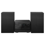 Compact Stereo System with CD Player, Bluetooth, FM Radio and USB with Bass and Treble Control (Black) Panasonic