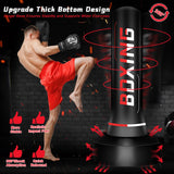 Freestanding Punching Bag for Adult Teens, 70" Heavy Punching Bag with Boxing Gloves and Electric Air Pump for Beginners Kickboxing Training MMA Muay Thai Fitness Office Home Gym SPOXING
