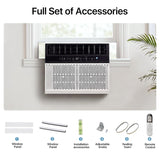 Aoxun 12000BTU U-shaped Window Air Conditioner with App Control,6-in-1 Window AC Unit Cools up to 520 sq.ft, Window AC Unit with Cool/Dry Fan/Auto Sleep,Energy Saving,Easy Install,Remote Control