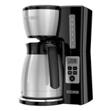 12 Cup Thermal Programmable Coffee Maker with Brew Strength and VORTEX Technology, Black/Steel BLACK+DECKER