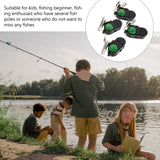 LIOOBO 4PCS Fish Alarm Bite Indicator Sound LED Fishing Alarm Waterproof Battery Powered Clip on Fishing Rod Night Fishing Supplies