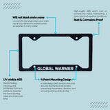 'Global Warmer' Funny Satire License Plate Frame - Durable ABS Novelty Tag Holder for Trucks, SUVs, Diesel & Off-Road Vehicles, Includes Hardware, Fits Standard U.S. Plates