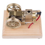 MechPuConToy Engine Model Kit That Works, Metal Adjustable Speed Micro Horizontal Water-Cooled Engine Model
