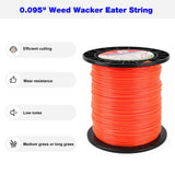 Yooank 095 Trimmer Line, Weed Wacker String .095-Inch-by-1427-Foot 5-Pound Commercial Grade Round Nylon String