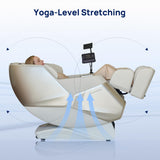 Lifevibe VAT Massage Chair Full Body VibroAcoustic Sonic Wave, SL-Track Zero Gravity Recliner with 25 Auto Modes, Smart Body Scan, Extendable Footrest, Reading Lamp, White