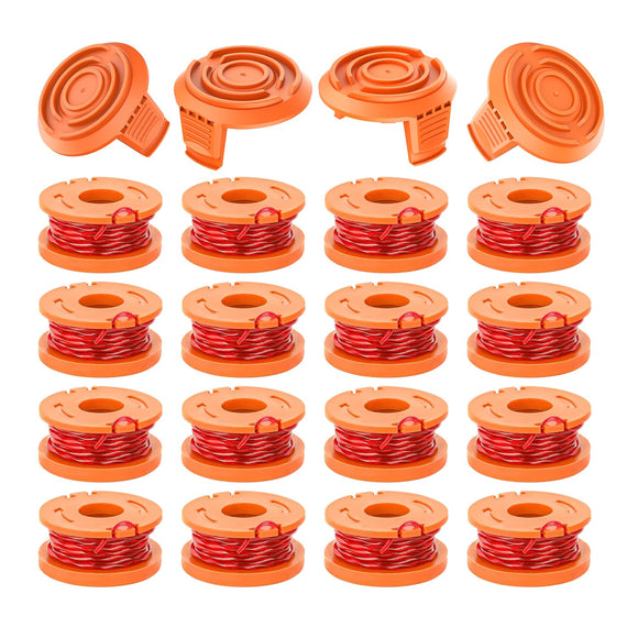 Evenlinkics 20 Pack WA0010 Replacement Spool for Worx Weed Eater String, Compatible with Worx String Trimmer,10ft 0.065