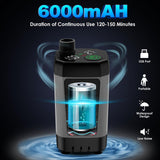 Cosy Life Portable Shower, Portable Shower for Camping with 5 Gallon Collapsible Bucket, 6000mAH Camping Shower with Smart LED Display, Multiple Spray Patterns for Outdoor Camping, Hiking, Pet Bathing