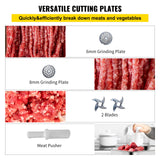 VEVOR Commercial Meat Grinder, 550LB/h 1100W Electric Meat Mincer, ETL Approved Heavy Duty Industrial Meat Mincer Machine