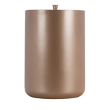 Maxi Collection Large Bathroom Trash Can – 6 Gallon Resin Waste Bin with Lid, 10x10x14 Inch Modern Garbage Can, Fits Standard 5-6 Gallon Bags (Mink)