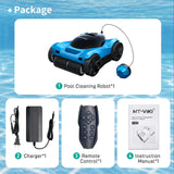 MT-VIKI H8 Cordless Robotic Pool Cleaner, Pool Vacuum Robot with 480 Min Runtime, Wall & Waterline Cleaning, App & Remote Control