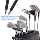 GOLDGE 10pcs Complete Golf Essentials Kit - Including Pro Club Brush Cleaner with Retainer Clip (4 Stencils & 4 Markers)