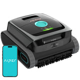 Aiper Scuba S3 Robotic Pool Cleaner, Cordless Lightweight with Strong Suction, Waterline Scrubbing, Smart Sensor Navigation, App Control & Waterline Parking, 240 Min Runtime for In-Ground Pools, Gray