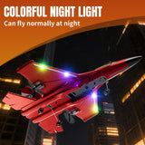 Tubokoro Foam RC Plane for Kids Adults Beginner, Remote Control Airplane RC Jet Helicopter Plane for Kids Adults with 3 Batteries, 2.4GHz Remote Control Fighter Toys with Gyro Stabilizer Easy to Fly