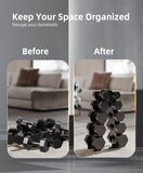 okugafit Dumbbell Rack Stand Only, 5 Tier Compact A-Frame Dumbbell Rack with Upgraded Handle, Weight Rack for Dumbbells, Dumbbell Rack for Home Gym Space (Not Included Dumbbells) okugafit