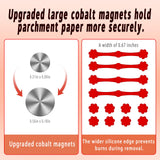 12Pcs Air Fryer Magnets For Parchment Paper,Air Fryer Liner Magnet Silicone Buckle For Holding Down Lock Liners Disposable Safely