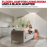 Honeywell 10400LM LED Floor Lamp, 02E Pro Sunturalux Eye-Caring Reading Standing Light, 100W Modern Natural Daylight 4000K Dimmable 77" Tall