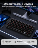 Aula Hero 75 Wireless Gaming Keyboard 75%, Hall Effect Magnetic Switches