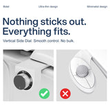 DIHAF Toilet Bidet with Dual Nozzle Spray,No Electric Bidet Attachment for Toilet with Adjustable Water Pressure,Easy Install Toilet Seat Bidet with Feminine Wash and Rear Wash,Suit for Tight Space