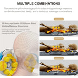 Full Body Massage Mat with Heat - 10 Vibrating Motors, 2 Heating Pads, Ultimate Back & Lumbar Relief, Calf Muscle Relaxation Mattress Pad for Home Spa