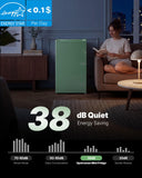 Upstreman 3.2 Cu.Ft Mini Fridge with Freezer, Single Door Mini Fridge, Dorm Fridge, Adjustable Thermostat, Mini Refrigerator for Bedroom, Office, Dorm, Green-BR321