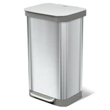 Stainless Steel Step Trash Can, Series 2 with Clorox Protection - Large Metal Kitchen Garbage Bin