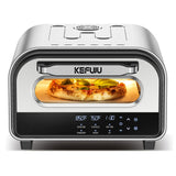 Pizza Oven Indoor,pizza maker,Makes 12 Inch Pizzas in 90s at 850°F,Countertop Electric Pizza Oven with Continuous Baking Without Reheating