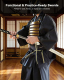 1045 White Dancing Crane Katana for Display & Collection, Full Tang Sword