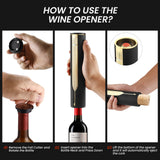 BLUBYEES Electric Wine Bottle Opener with Charging Base and Built-In Foil Cutter, Rechargeable Touch-Activated Automatic Corkscrew, Luxury Gift for Men and Women Wine Lovers