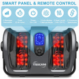 TISSCARE Shiatsu Foot Massager with Heat, FSA Eligible HSA Foot Massager for Plantar Fasciitis, Neuropathy, Circulation and Pain Relief, Massage Feet at Home/Office, Gift for Men and Women