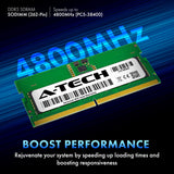 A-Tech 16GB Kit (2x8GB) DDR5 4800MHz PC5-38400 CL40 SODIMM 1.1V Non-ECC Unbuffered SO-DIMM 262-Pin Laptop Computer RAM Memory Upgrade Modules